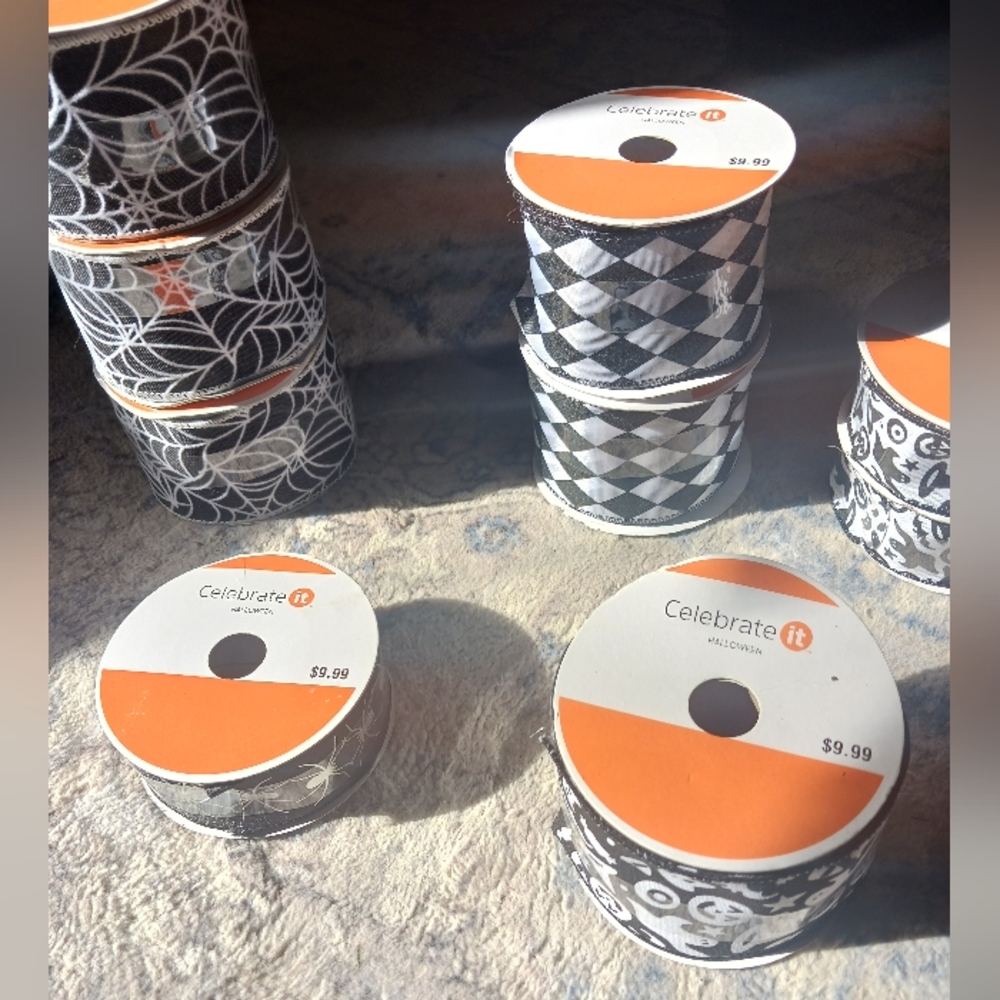 Halloween Decorative Wired Ribbon